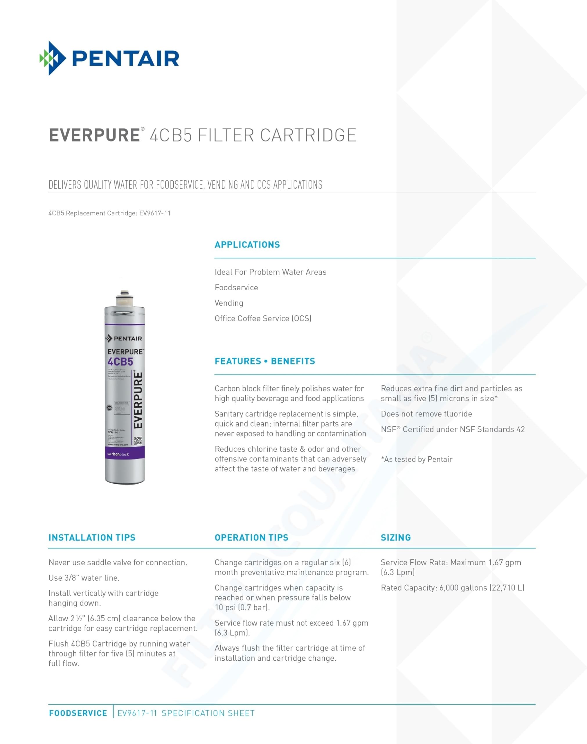 Amazon.com: Everpure EV961716 4CB5 Cartridge : Tools & Home